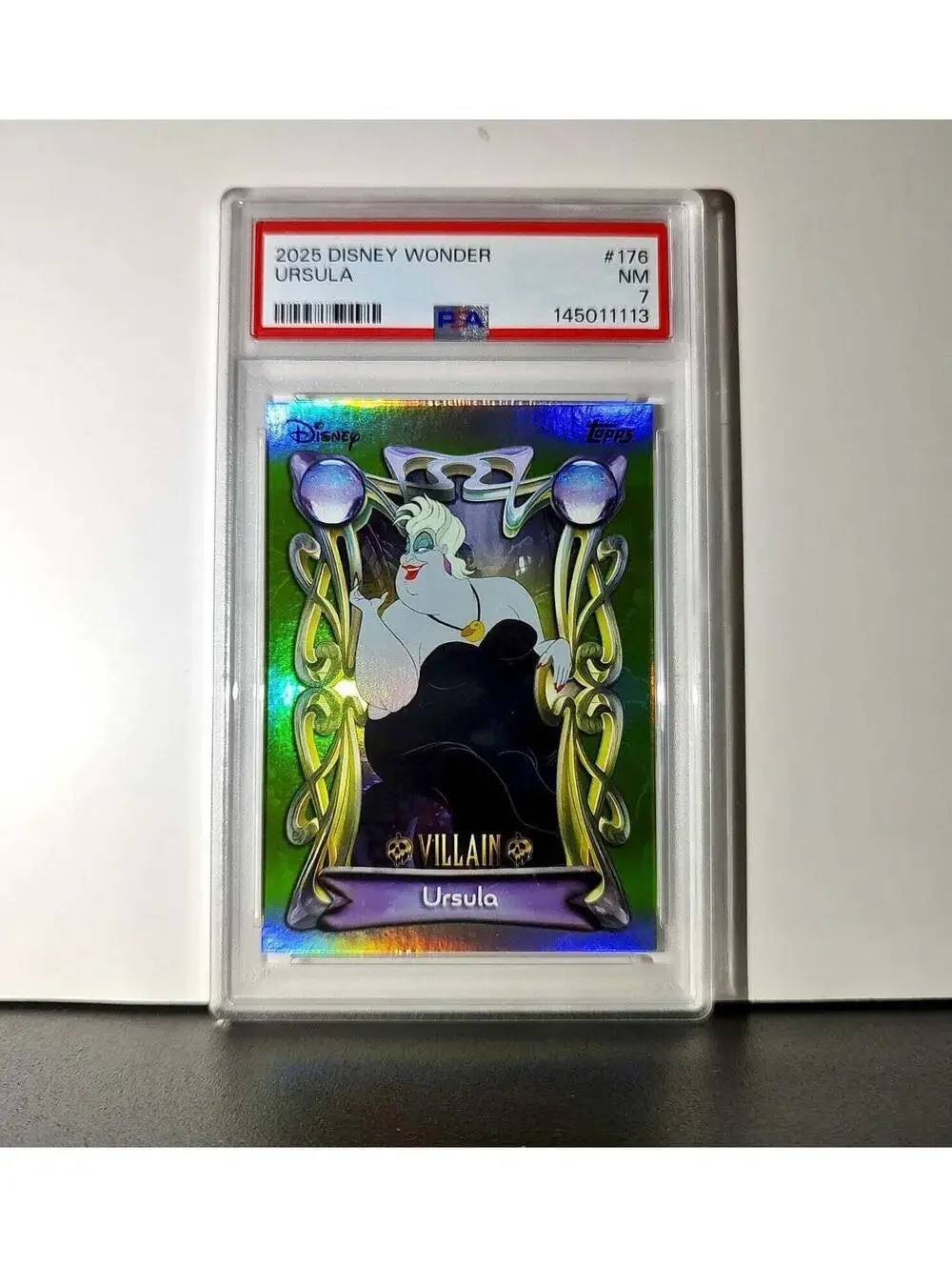 Ursula 2025 Topps Disney Wonder #176 Card The Little Mermaid PSA 7